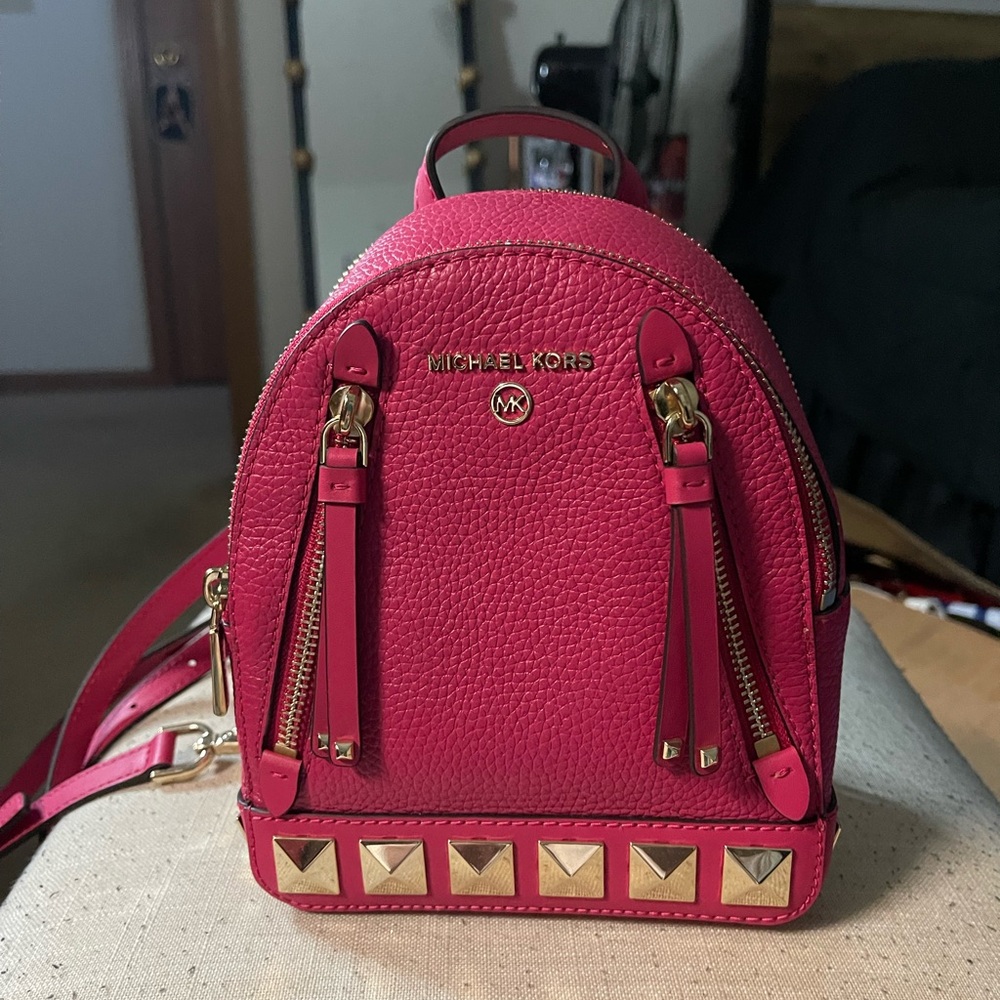 Michael Kors Pink Backpack